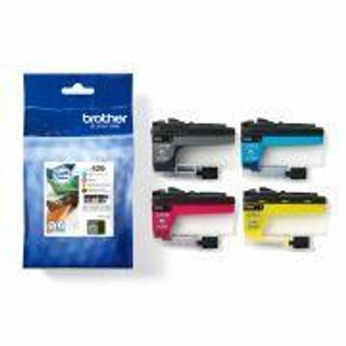 Brother Black Cyan Magenta Yellow Standard Capacity Ink Cartridge 3k and 3 x 1.5k pages - LC426VAL
