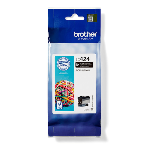 Brother Black Standard Capacity Ink Cartridge 750 pages - LC424BK - main product image
