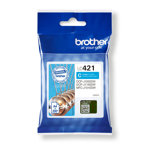 Brother Cyan Standard Capacity Ink Cartridge 200 pages - LC421C - main product image