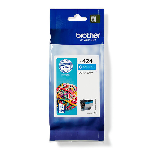 Brother Cyan Standard Capacity Ink Cartridge 750 pages - LC424C - main product image