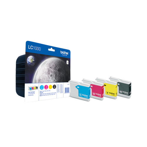 Brother LC-1000 Ink Cartridge Original Black,Cyan,Magenta,Yellow Multipack - main product image