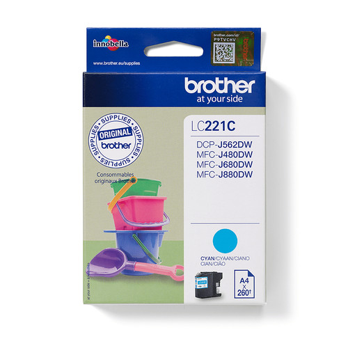 Brother LC-221C Ink Cartridge Original Cyan - main product image