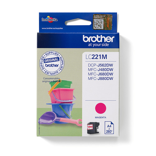 Brother LC-221M Ink Cartridge Original Magenta - main product image