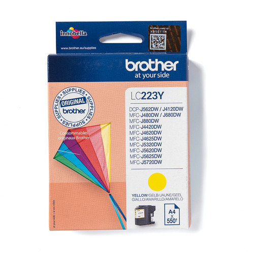 Brother LC-223Y Original Yellow Ink Cartridge - main product image