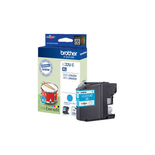 Brother LC-22UC Ink Cartridge Original Cyan - main product image