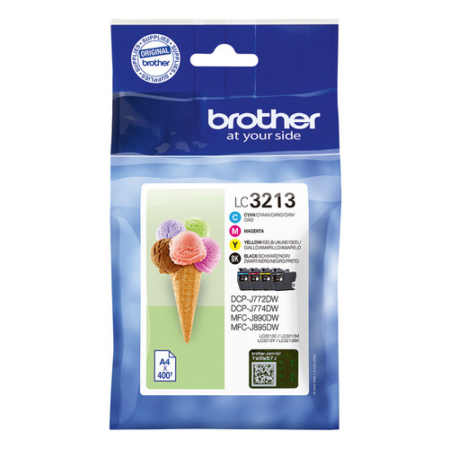 Brother LC-3213VAL Ink Cartridge Original Black,Cyan,Magenta,Yellow Multipack - main product image