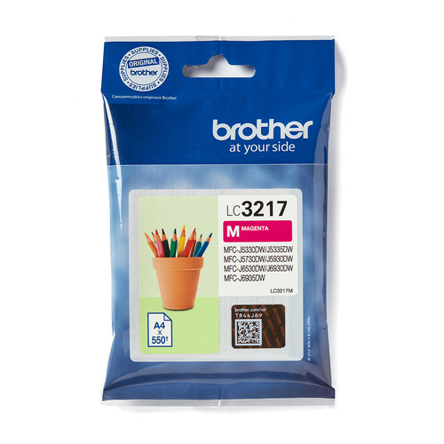 Brother LC-3217M Original Magenta Ink Cartridge - main product image