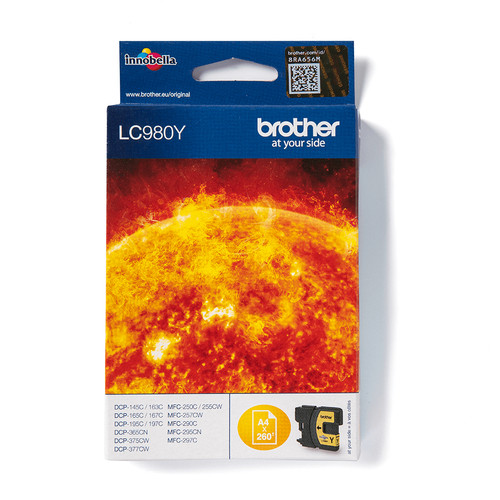 Brother LC-980Y Ink Cartridge Original yellow - main product image