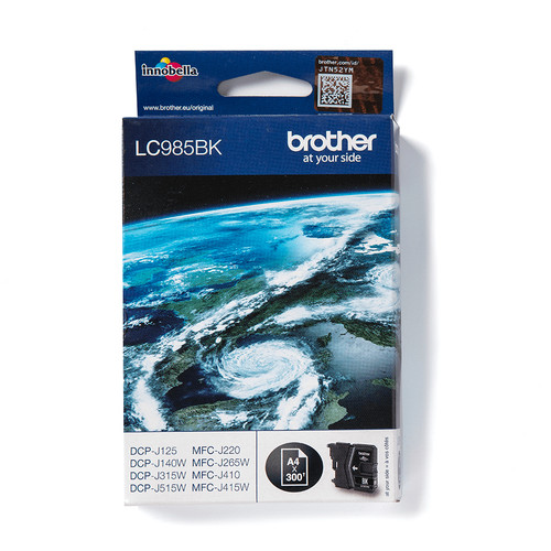 Brother LC985BK Original Black Ink Cartridge - main product image