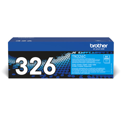 Brother TN-326C Toner Cartridge Original Cyan - main product image