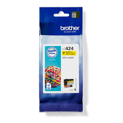 Brother Yellow Standard Capacity Ink Cartridge 750 pages LC424Y - main product image