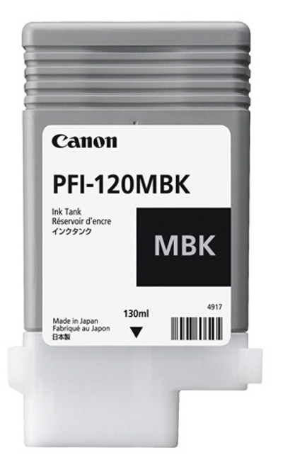 Canon PFI120MBK Matte Black Standard Capacity Ink Cartridge 130ml - 2884C001AA - main product image