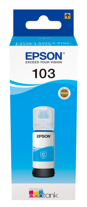 Epson 103 EcoTank Cyan Ink Bottle (C13T00S24A) - main product image