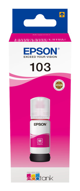 Epson 103 Ecotank Magenta Ink Bottle - (C13T00S34A) - main product image