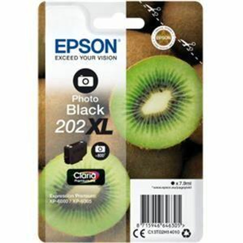 Epson 202Xl Premium Photo Bk Ink Cartridge 7.9ml Kiwi