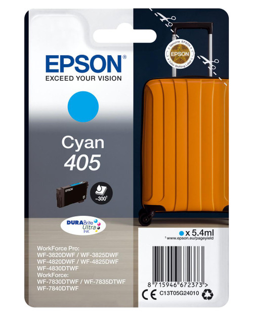  Epson 405 Durabrite Cyan Ink Inkjet Suitcase 