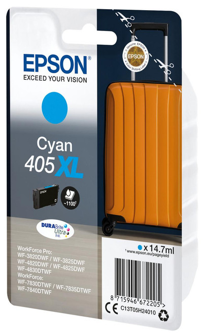  Epson 405Xl Durabrite Cyan Inkjet Suitcase 