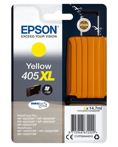 Epson 405Xl Durabrite Yellow Inkjet Suitcase 