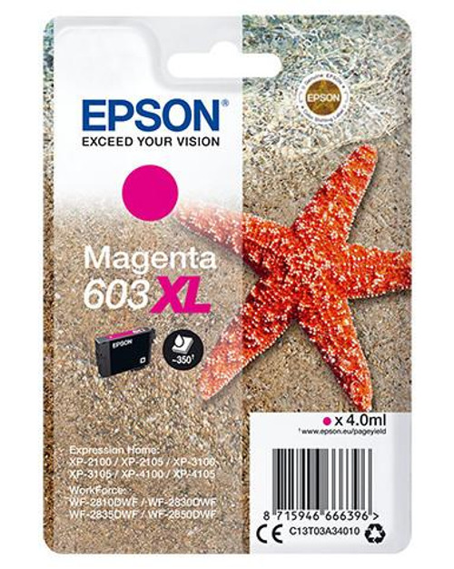  Epson C13T03A34010 (603XL) Ink Cartridge Original Magenta 