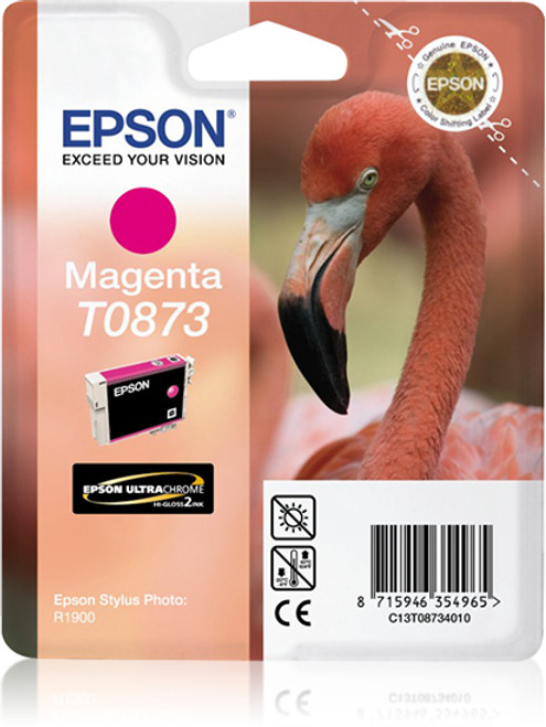 Epson Flamingo Singlepack Magenta T0873 Ultra Gloss High-Gloss 2 - main product image