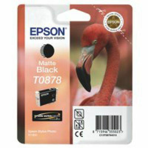 Epson Flamingo Singlepack Matte Black T0878 Ultra Gloss High-Gloss 2