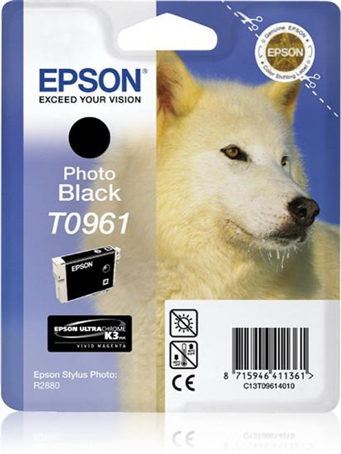  Epson Husky Singlepack Photo Black T0961 