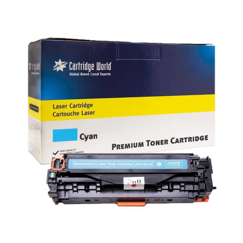 Cartridge World Compatible with HP 304A Cyan LaserJet Toner Cartridge CC531A