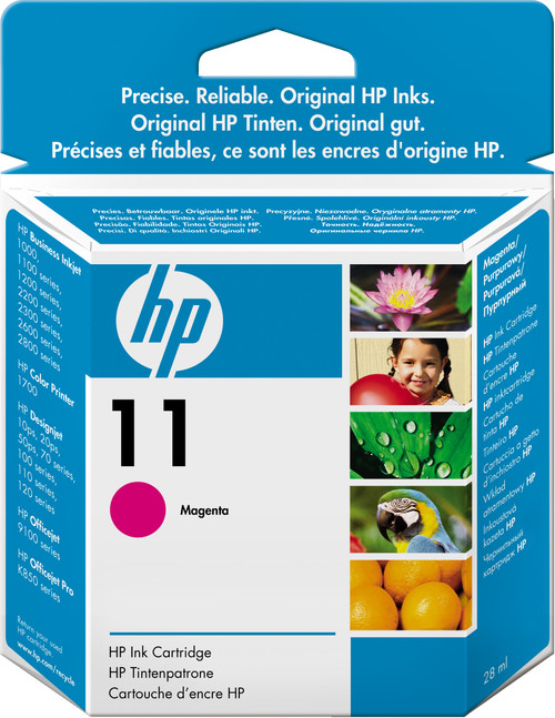 HP 11 Magenta Standard Capacity Ink Cartridge 28ml - C4837A - main product image