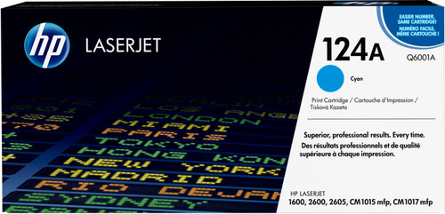 HP 124A Original Cyan Toner Cartridge - main product image