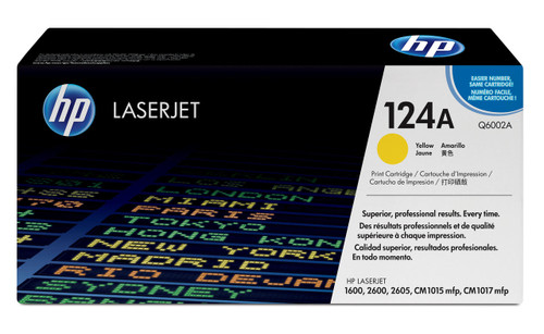 HP 124A Original Yellow Toner Cartridge