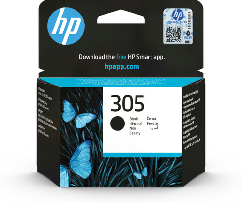 HP 305 Black Standard Capacity Ink Cartridge - 3YM61AE - main product image