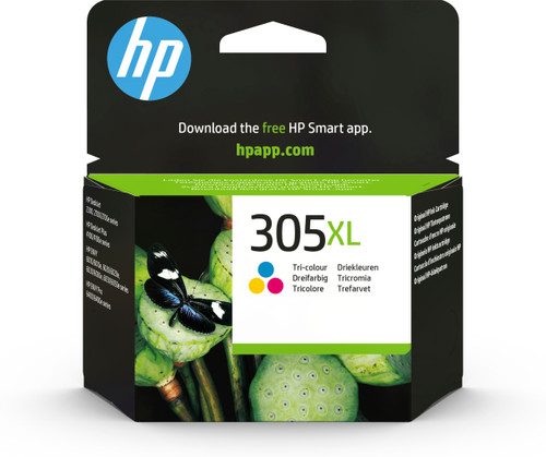 HP 305XL High Yield Original Ink Cartridge Tri Colour 3YM63AE - main product image