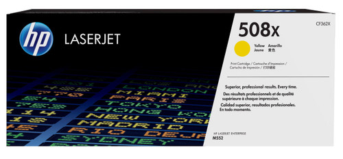 HP 508X Original Yellow Toner Cartridge (CF362X)