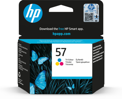 HP 57 Original Cyan, Magenta, Yellow Tri-Colour Ink Cartridge - main product image