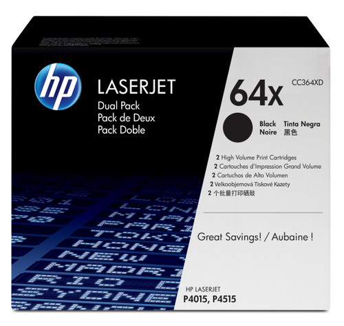 HP 64X Original Black Multipack 2pc(s) - main product image