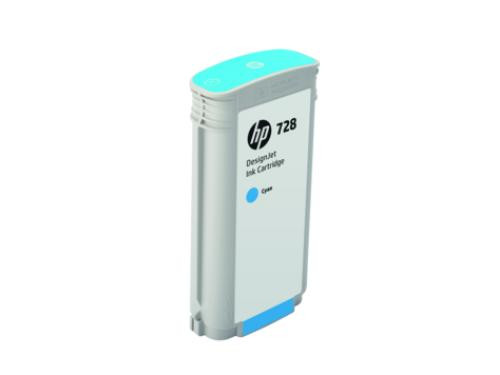 HP 728 Cyan Standard Capacity Ink Cartridge 130ml - F9J67A