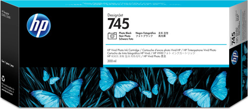 HP 745 Photo Black Standard Capacity Ink Cartridge 300ml - F9K04A - main product image