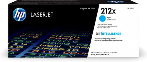  HP Cyan High Yield Toner Cartridge 10K pages W2121X HP Colour LaserJet Enterprise M555 / M554 / M578 series - W2121X 