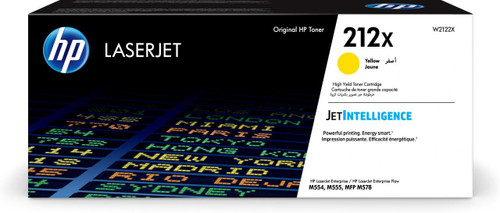  HP Yellow High Yield Toner Cartridge 10K pages W2122X HP Colour LaserJet Enterprise M555 / M554 / M578 series - W2122X 