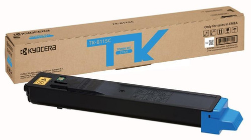  Kyocera TK8115C Cyan Toner Cartridge 6k pages - 1T02P3CNL0 