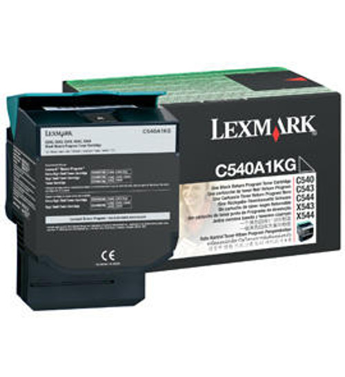 Lexmark C54x, X54x Black Return Programme Toner Cartridge 1K Original