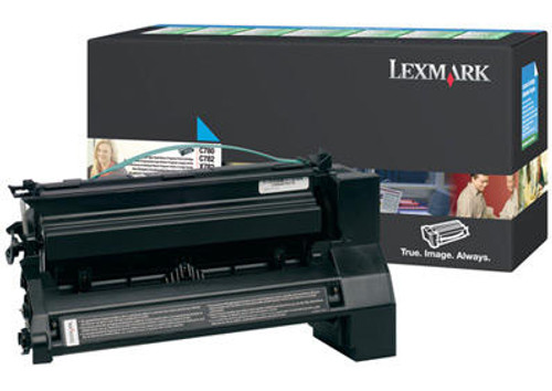 Lexmark C780, C782 Cyan High Yield Return Program Original Toner Cartridge