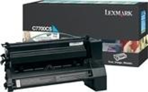 Lexmark Cyan Return Program Print Cartridge for C770/C772 Original