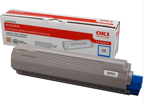 Oki OKI 44059107 Original Cyan Toner Cartridge