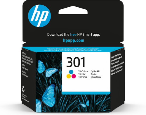Original HP 301 Cyan, Magenta, Yellow Tri-Colour Ink Cartridge (CH562EE) - main product image