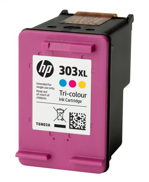 HP Original HP 303XL Cyan, Magenta, Yellow Ink Cartridge T6N03AE