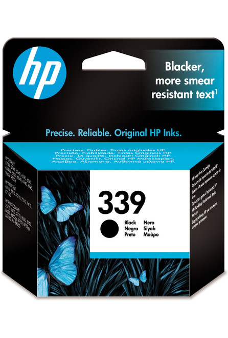 Original HP 339 Black Ink Cartridge (C8767EE) - main product image