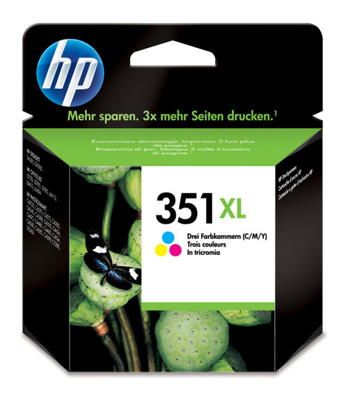 HP Original HP 351XL Cyan, Magenta, Yellow Tri-Colour Ink Cartridge CB338EE