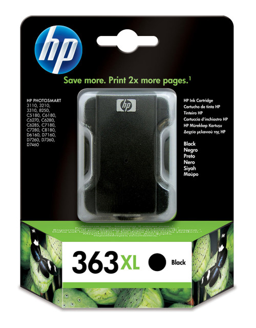 HP Original HP 363XL Black Ink Cartridge C8719EE