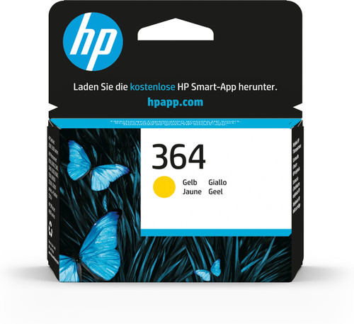 Original HP 364 Yellow Ink Cartridge (CB320EE) - main product image